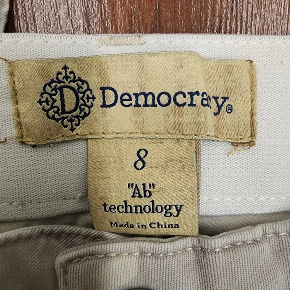 Democracy Tan Camo Mid Rise Ab Technology Skinny Jeans Womens Size 8 EUC - Picture 8 of 11
